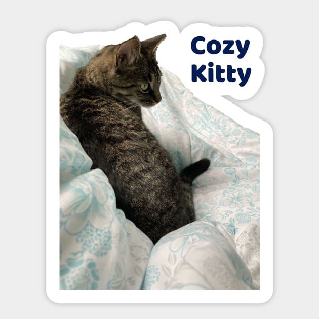 Cozy Kitty Sticker by Amanda1775